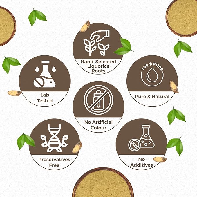 CARMEL ORGANICS Licorice Root Powder - 8 Ounce | Herbal Supplement | Natural Sweetener and Digestive Aid | Non-GMO | No Added Preservatives & Additives