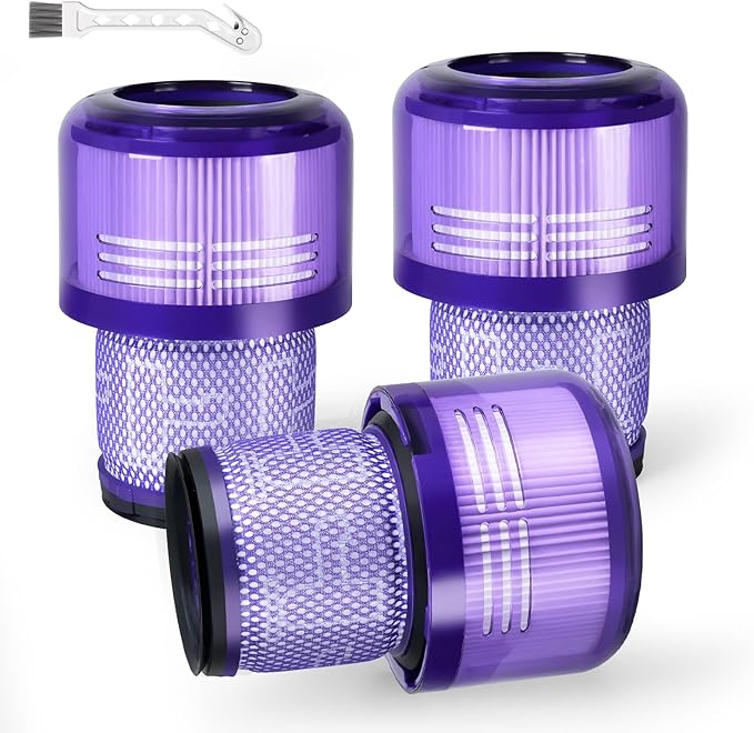 3 Packs Vacuum Filters Replacement Parts Compatible with Dyson V11 Torque Drive V11 Animal V11 Complete V11 Extra V15 Detect V15s Detect Submarine Vacuums, Compare to Part 970013-02