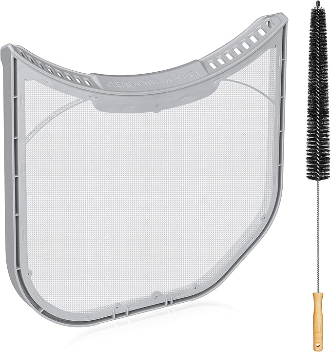ADQ56656403 Lint Filter Replacement for LG Dryers and WashTowers, Rim without Felt Seal, Ultra Durable Lint Screen Trap with Dryer Vent Lint Brush