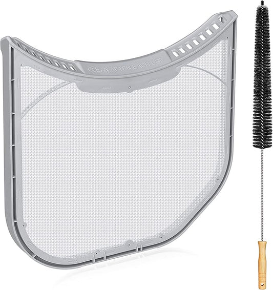 ADQ56656403 Lint Filter Replacement for LG Dryers and WashTowers, Rim without Felt Seal, Ultra Durable Lint Screen Trap with Dryer Vent Lint Brush