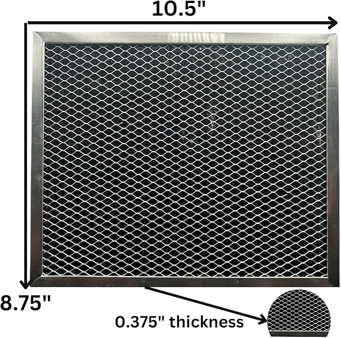 2-Pack Range Hood Mesh Filters – Compatible with Broan/NuTone 97007696, 39000, 53000 – 8.75" x 10.5" Aluminum Insert for Ductless Stove Vents