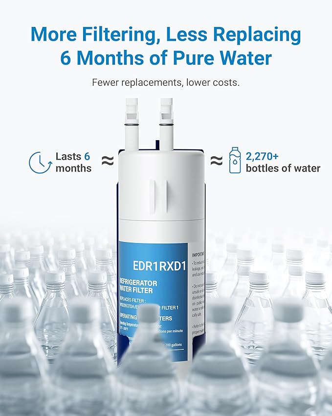 W10295370A Replacement, Compatible With EDR1RXD1, WHR1RXD1, W10295370, KAD1RXD1, Kenmore 46-9081, 9930, 46-9930, 9081, 2 Pack