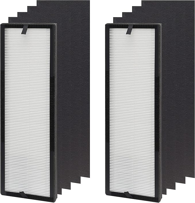 NEA-F1 True HEPA Replacement Filter, Compatible with Eureka NEA120 Air Purifier and Toshiba Air Purifier CAF-W36USW, 2-Pack