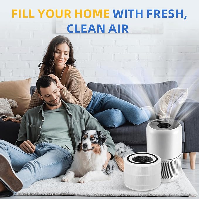 Core 300 Replacement Filter for Levoit Core 300-p, Core 300S, Core 300, Core 300-RF, Core 300-RAC Air Purifier, 3-in-1 H13 True HEPA Activated Carbon Filter(White) by APPLIANCEMATES