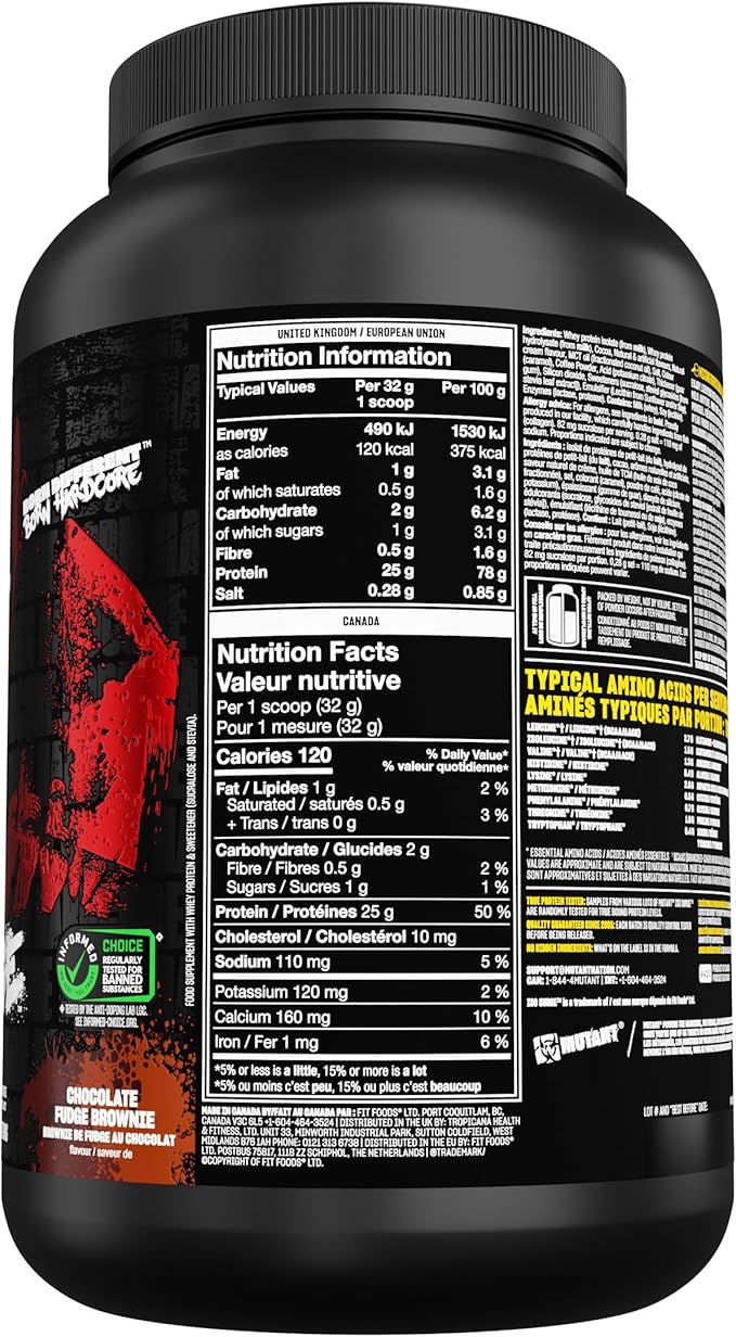 Mutant ISO Surge Whey Protein Powder Acts Fast to Help Recover, Build Muscle, Bulk and Strength, 1.6 lb - Chocolate Fudge Brownie