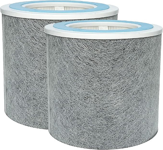 Nispira HC452 HP102 Replacement Filter For Shark NanoSeal Air Purifier HP102PET, HP100, HP105 HC450, HC451, HC455, UA455 3-in-1 True HEPA Activated Carbon Part HE1FKPET, 2 Pack