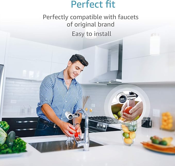 AQUACREST WFFMC303X Faucet Water Filter, Replacement for DuPont® FMC303X, WFFMC300X Faucet Mount Water Filtration Cartridge, 200-Gallon (Pack of 3)