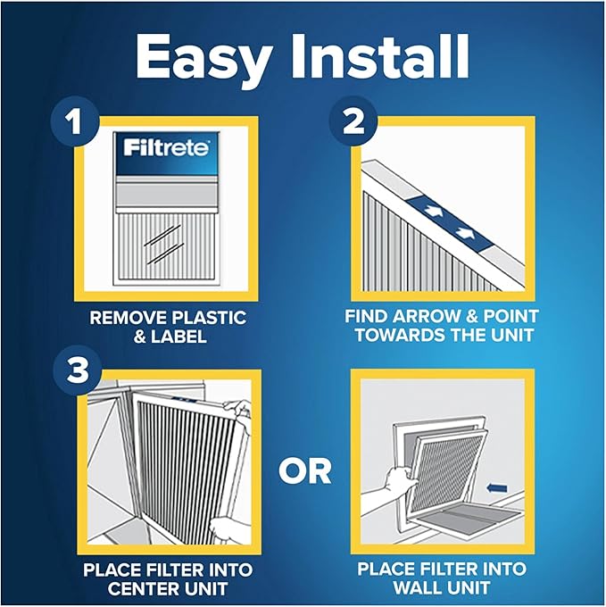 Filtrete 20x20x1 AC Furnace Air Filter, MERV 12, MPR 1500, CERTIFIED asthma & allergy friendly, 3 Month Pleated 1-Inch Electrostatic Air Cleaning Filter, 6-Pack (Actual Size 19.69x19.69x0.78 in)