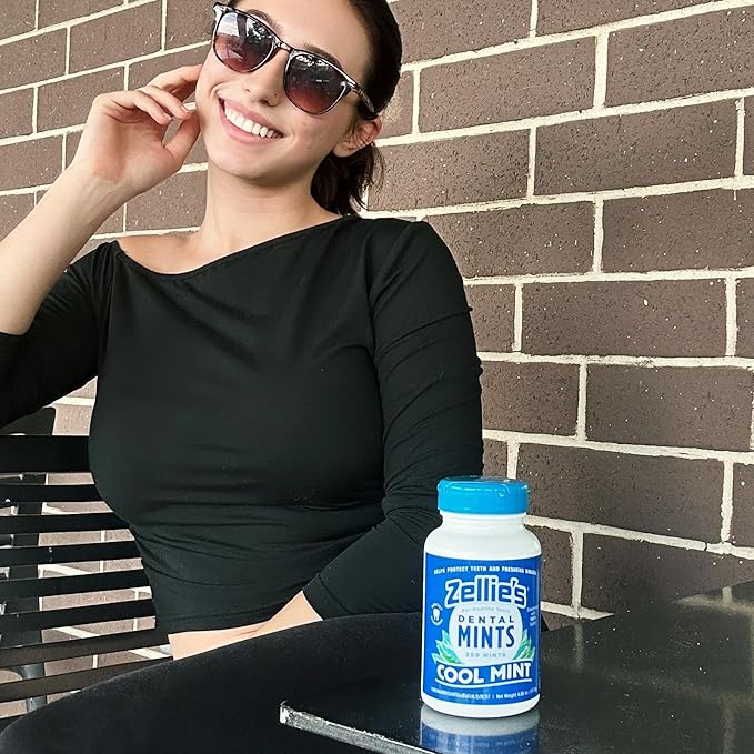Zellie's | 100% Xylitol Cool Mint Breath Mints | No Aspartame, Gluten Free, Vegan & Kosher (540 Count - Pack of 1)