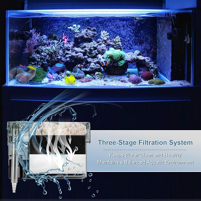 3-Stage Filtration Replacement for Fluval AquaClear 110/500 Filter Media Kit with Ceramic Media, Carbon, Foam, Filter Media Kit for 60-110 Gallon Fish Tank Aquariums - 2 Sets