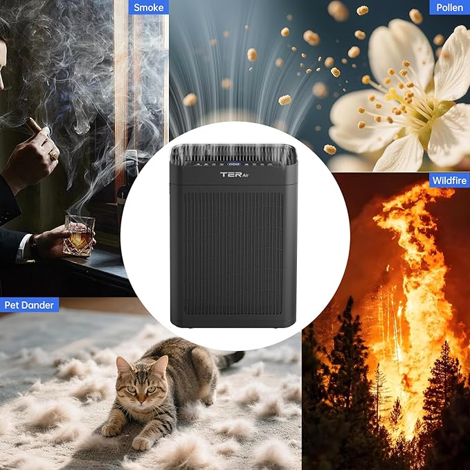 Air Purifiers for Home Large Room Up to 3000 Sq Ft with Washable Filters, H13 HEPA, Dual-Sided Air Intake, PM2.5 Sensor, 22dB Quiet Air Cleaner for Bedroom, Pets, Dust, Smoke, Pollen