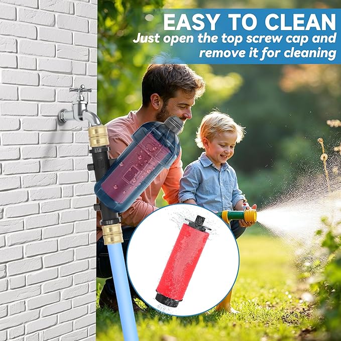 2 PCS US Standard 3/4" Drip Irrigation Disc Y Filter 120 Mesh 130 Micron USA Garden Hose 3/4 Inch GHT Male Thread Inline Irrigation Water Disc Filter Drip Irrigation Filter for Garden