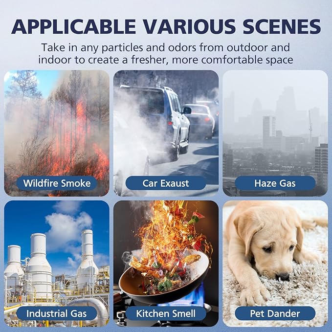 2 Pack C545 HEPA Pollen Replacement Filter S Compatible with Winix C545 Air Purifier, Replaces Part 1712-0096-00 and 2522-0058-00, 2 HEPA Filter + 8 Activated Carbon Filters, Green