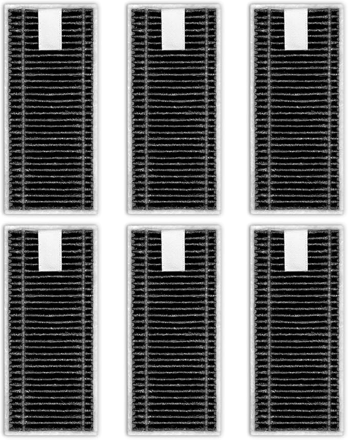 (6 Pack) X9 Pro Omni Replacement HEPA Filters for ECOVACS DEEBOT X8 Pro Omni, X9 Pro Omni, T80 Omni, X8 OMNI, X11 OmniCyclone, X11 Pro Omni Robot Vacuum, Filters Accessories Kit, Upright Filter