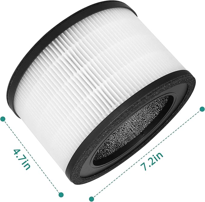 MAF-02 Replacement Filter Compatible with Miko IBUKI M MA-02CW Air Purifier MAF-02/970 Sqft, 3-in-1 Filtration with Activated Carbon Filters, 2 Count