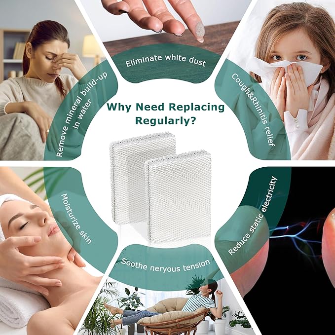 TOMOON 6 Pack Water Panel 35 for April.aire Humidifier, Compatible with Replace 300 350 360 560 560A 568 600 600A 600M 700 700A 700M 760 760A 768 April.aire Humidifiers|10" x 13"