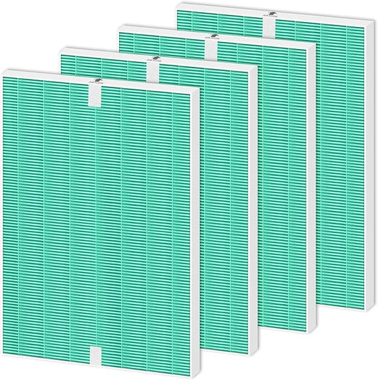 4 Pack 116130 HEPA Toxin Absorber Replacement Filter H for Winix 5500-2 Am80 Plasmawave Air Purifier True HEPA Filter,Green