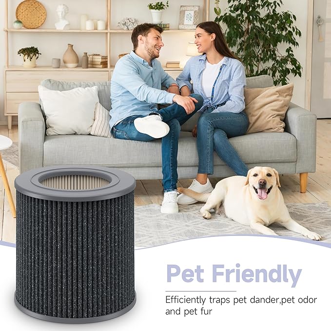 2 Pack Air Mini PECO-HEPA Replacement Filter Compatible with Molekule Air Mini & Air Mini+ Tri-Power Air Cleaner Purifier