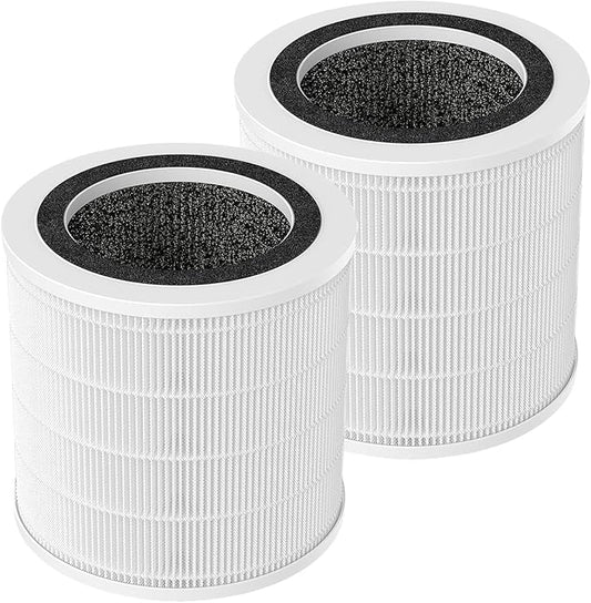 2 Pack H7126 Replacement Filters for Govee Air Purifier, 3-in-1 True HEPA Filter Compatible with GoveeLife H7126 Mini Air Purifier, Part #H7126-RF