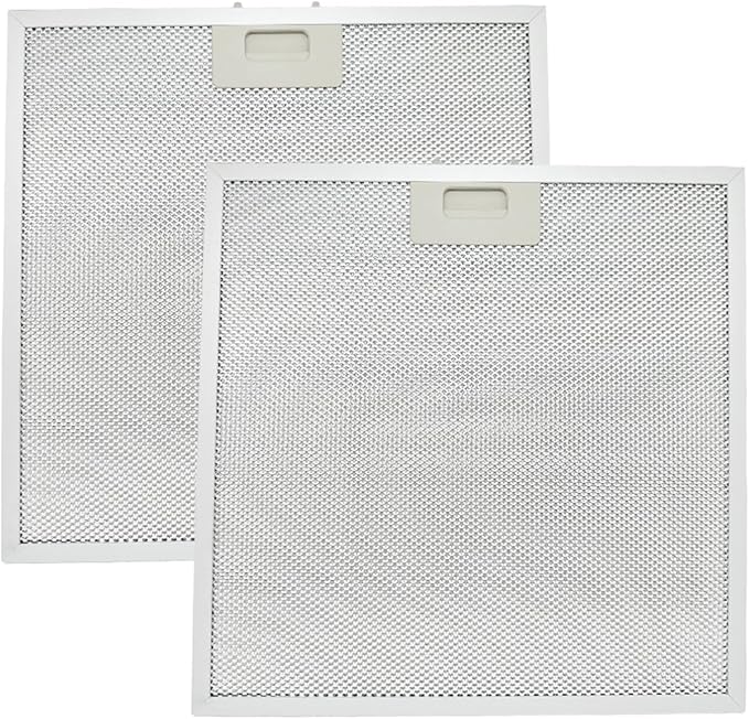 2 Pcs WB02X27207 Range Hood Grease Filter Mesh Fit for GE JVX5300BJ1TS JVX5300DJ1WW JVX5300DJ1BB, Replace 4463981 AP6039217 PS11771771 EAP11771771 (13.75''x13.75'')