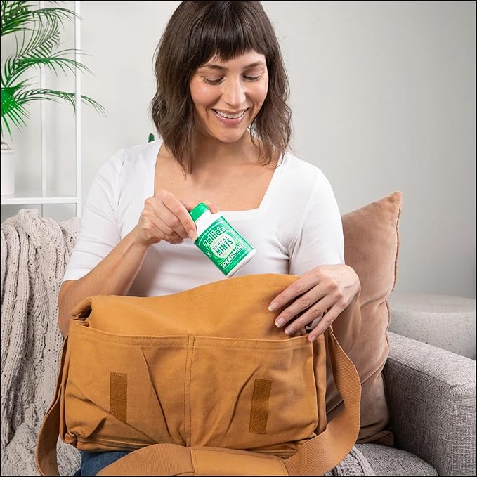 Zellie's | 100% Xylitol Spearmint Chewing Gum | No Aspartame, Gluten Free, Vegan & Kosher (100 Count - Pack of 1)