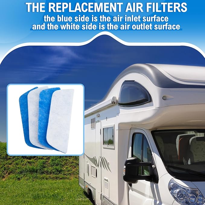 10 Pack RV AC Filters for Air Conditioner Vent 10 RV Filters Replacement for Air Conditioner Vent Compatible with MERV 6 AC Filter(16 x 6 Inch)