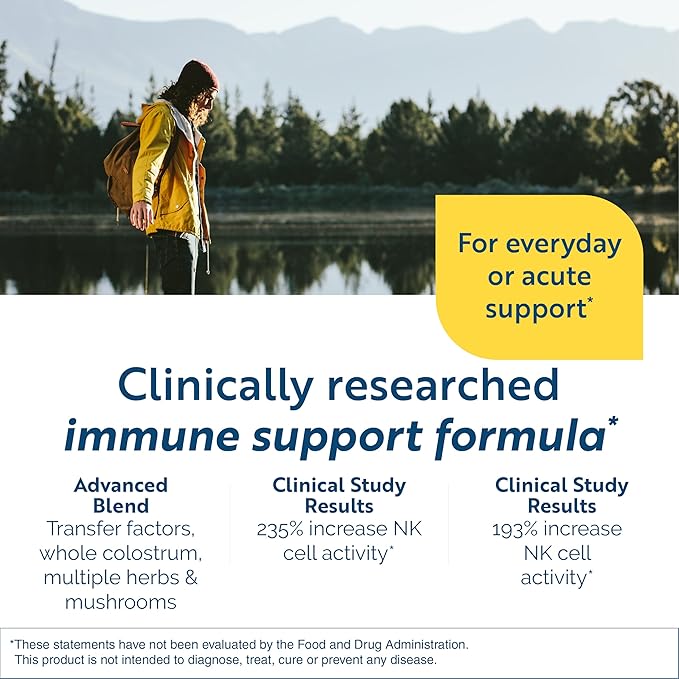 Researched Nutritionals Liposomal Glutathione (450mg) + Colostrum & Mushrooms Supplement for Immune Support - Enhanced Immunity Duo - Tri-Fortify Orange + Transfer Factor Multi-Immune (2 Piece Set)