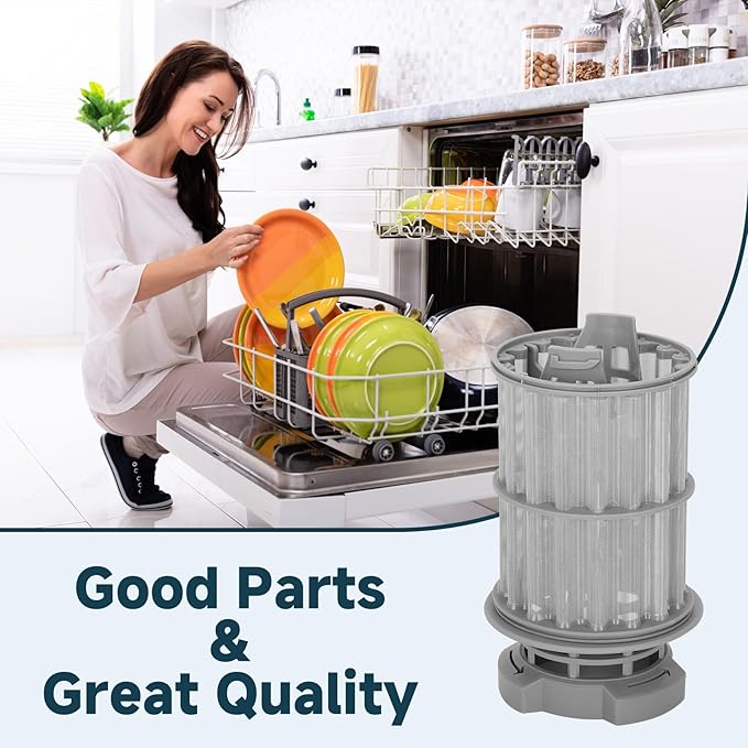 2025 New 00645038 645038 Micro Filter for Bosch Kenmore Thermador Dishwasher Parts, Replaces AP4339631, 00651097, 1560725, 651097, AH3479708, EA3479708, PS3479708, PS8730270
