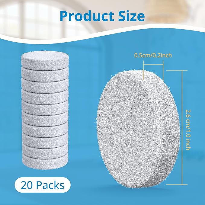 iSingo 20 Pack Core Mini Aroma Pads Replacement for LEVOIT LV-H128 Essential Oil Replacement Aromatherapy Refill Pads Compatible with LEVOIT Core Mini & LV-H128 Air Purifier, White