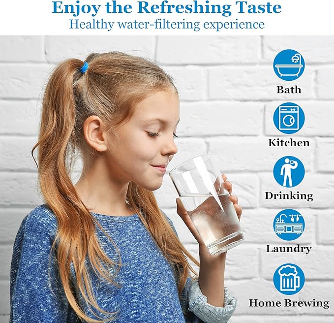 50 GPD RO Membrane Filter 12"x1.8" Reverse Osmosis Membrane Element Replacement Fits Under Sink RO Drinking Water Filter Filtration Purifier System, 1 Pack