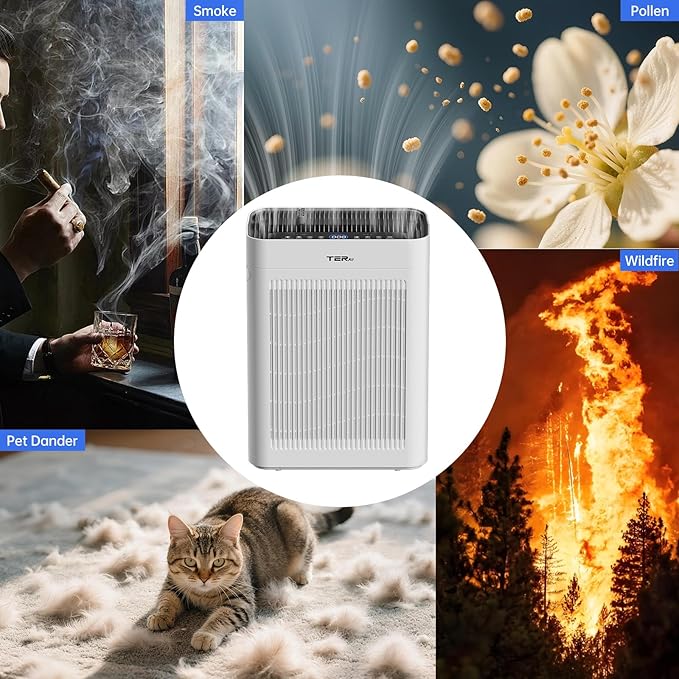 Air Purifier for Home Large Room Bedroom Up to 3000 Sq Ft with Washable Filters