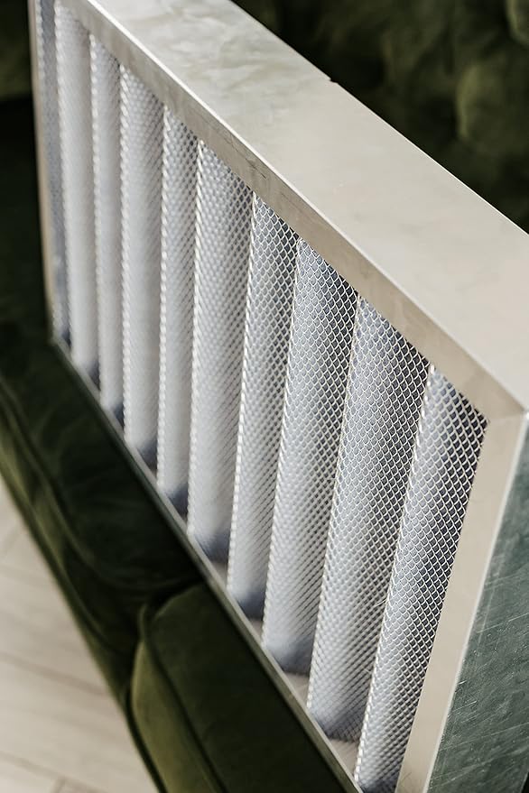 | Merv 8 | Washable Furnace Filter | Lifetime HVAC & Furnace Air Filter | Washable | Superior particle-holding Ability | Premium Quality Aluminum | (16x25x4 (3 5/8” depth))