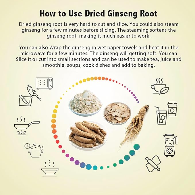 1 Box of Large Short American Wisconsin Ginseng Root (4oz) Performance & Mental Health for Men & Women