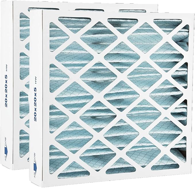 Filters Fast Compatible Replacement for Honeywell 20x20x5 Air Filter MERV 11 FC100A1011 Pleated AC Furnace, Actual Size: 19.75 x 19.875 x 4.375, 2-Pack