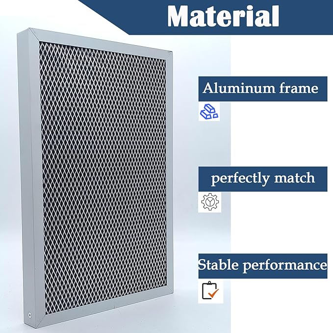 5695 Filter MERV 8 for AprilAire Dehumidifiers 1820 and E070 (8"x11.5"x1") for 70 Pint Whole House - Used for Basement and Office - 2 Pack