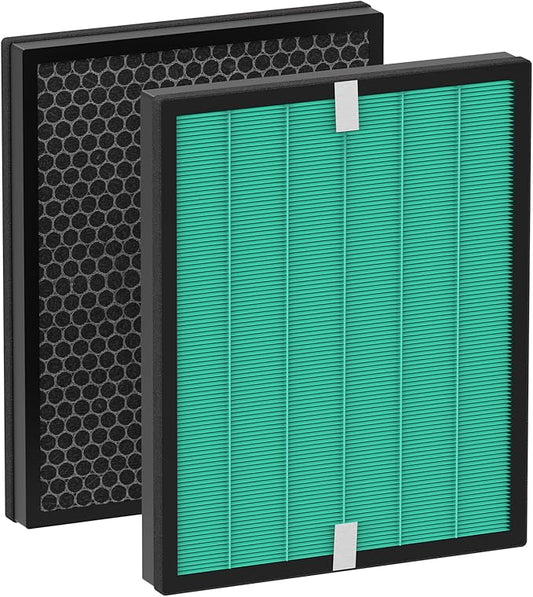 2 Pack Upgraded Airmega 150 Filter Replacement Compatible with Coway Airmega 150 (AP-1019C) & Airmega 160 Air Purifiers, True HEPA and Enhanced Activated Carbon Filter, AP-1019C-FP (Enhanced 150)