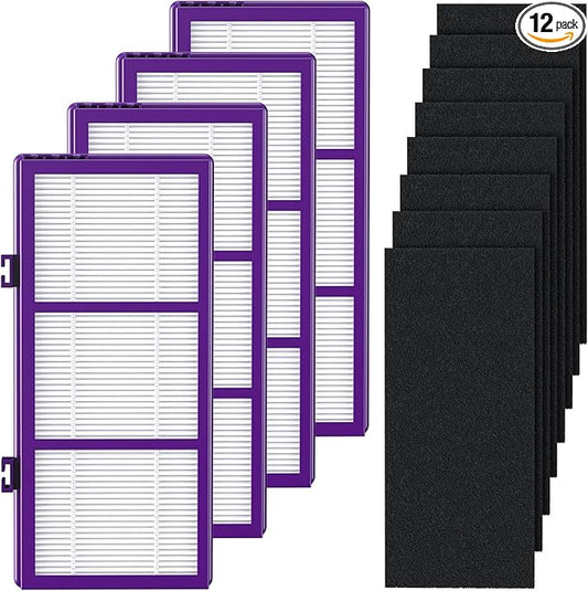 HAPF300AP Performance Plus Replacement Filter for Holmes AER1 HAPF300AP-U4 air cleaner, 4 True HEPA+ 8 Carbon Pre Filters