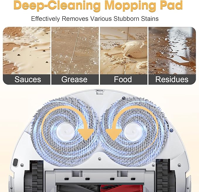 25PCS Qrevo S5V Replacement Accessories Kit Compatible with Roborock Qrevo Curv/Curv S5X/Qrevo Edge/Edge S5A Includes Dual Main Brush, HEPA Filters, Mop Pads, Side Brushes, Dust Bag and Tools