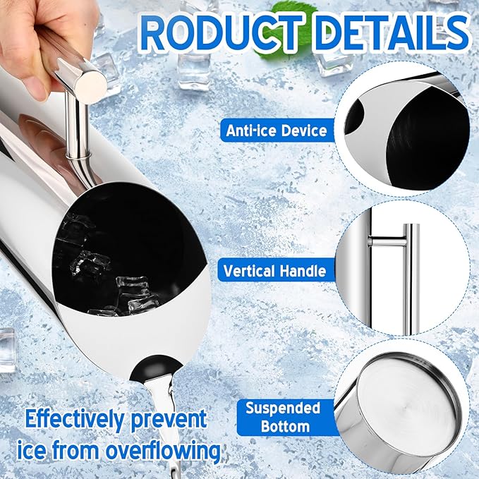 3 Pack Stainless Steel Water Pitcher 67oz/2L Modern Metal Pitcher with Ice Guard Silver Carafe Drink with Handle or Iced Hot Drink Tea Juice Coffee Beer