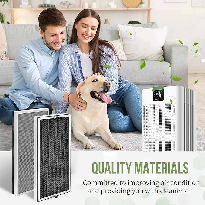 JF 999 Replacement Filter Compatible with Jafanda Air PPuri-fier Filter JF999, 3-Stage Filtration with High-Efficiency Carbon, Compare to Part# JF999-RF, 2-Pack