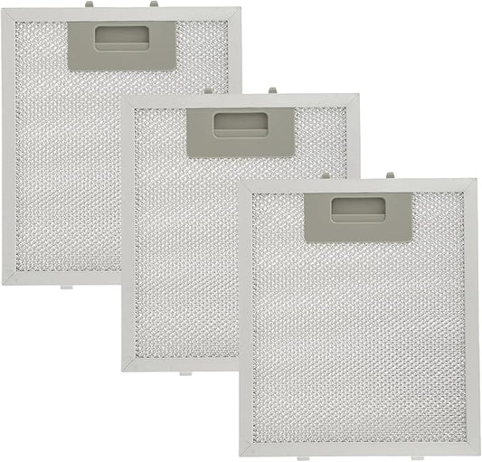 W10915369 Range Hood Filter replacement 5 Layer Aluminum Mesh Hood Grease Filter Fit for Whirlp Kitchen Exhaust Fan Jenn Air Kitchen Aid(3 Pack)