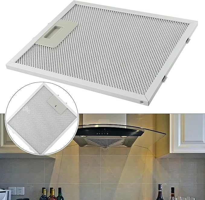 2pcs 12.63X10.23inchs Range Hood Filter Grease Filter Extractor Ventilation Aluminium Aspirator filter Mesh 320x260x9mm