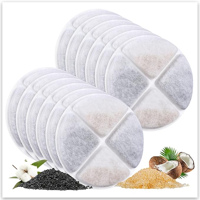 12 Pack Cat Filters for Water Fountain