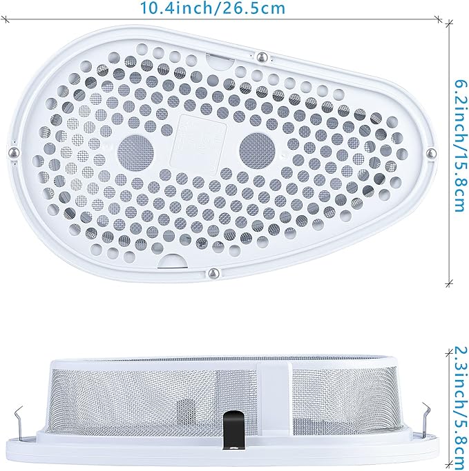 The Replacement Lint Filter and Case Cover, W10828351 Lint Trap Compatible with Whirlpool/Sears/Roper Stackable Washer/Dryer