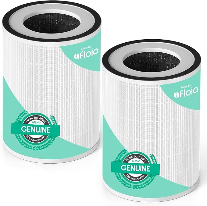 Afloia Original 3-Stage Filter, Compatible with KILO/KILOPLUS/KILOPRO/MIRO/MIRO PRO Air Purifier, 2 Packs
