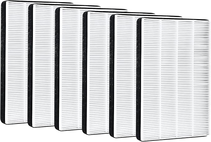 Nispira F2 A2 True HEPA Filter Replacement for Filtrete Room Air Purifier FAP-C02WA-G2, FAP-C03BA-G2, FAP-T03BA-G2, FAP-SCO2W, FAP-SC02N, 6 Packs