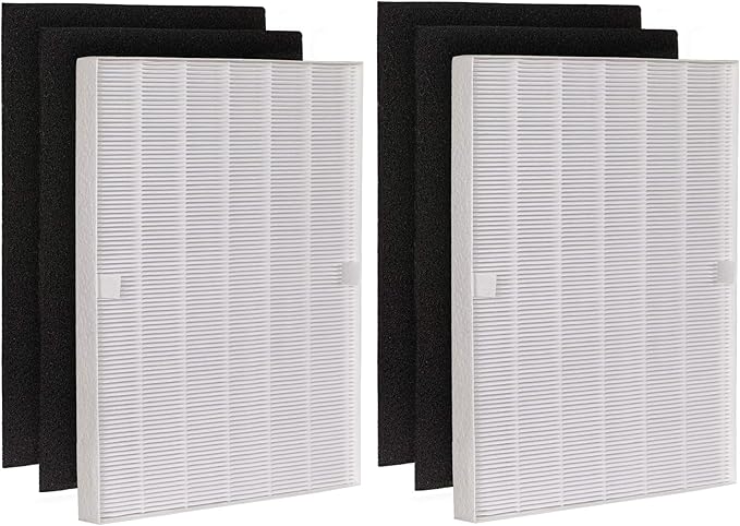 Climestar True HEPA Filter A 115115 Size 21 Pack of 2 Hepa plus 4 PreFilter Replacement filters Compatible with Winix Air Purifiers 6300 P300 5300 5500 5300-2 6300-2 C535