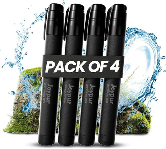 Portable Water Filter Straw Survival, Essential Camping & Hiking Gear, Water Purification Straw for Travel, Biking and Emergency Preparedness