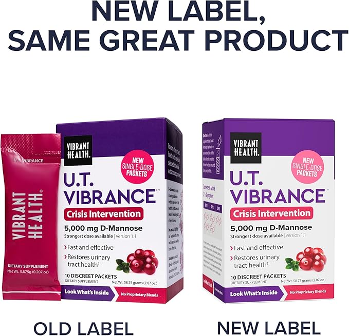 Vibrant Health, U.T. Vibrance Stick Packs, Crisis Intervention for Urinary Tract Health, 10 Servings