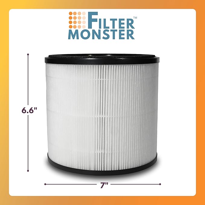 Filter-Monster H13 HEPA Air Filter Replacement Compatible with Medify MA-14 Air Purifier, 1 Pack Replacement Filter